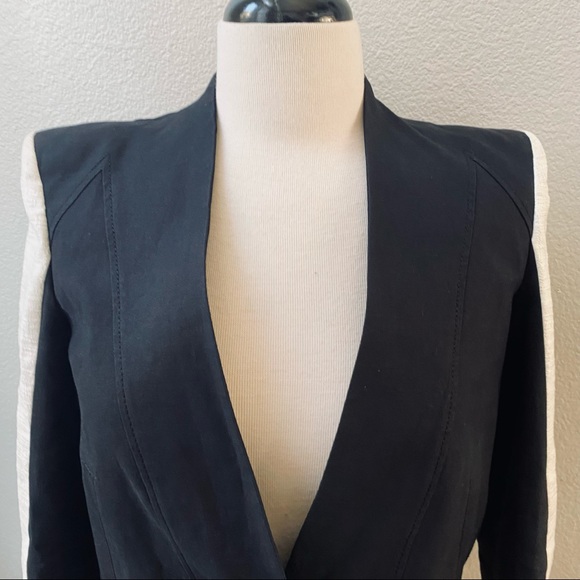 Helmut Lang Color block white black Era Blazer womens  0 - Picture 8 of 12